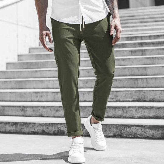 R&B Herren Freizeithose mit Kordelzug und Seitentaschen