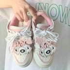 Damen Sneakers mit verspieltem Tierdesign und komfortabler Sohle