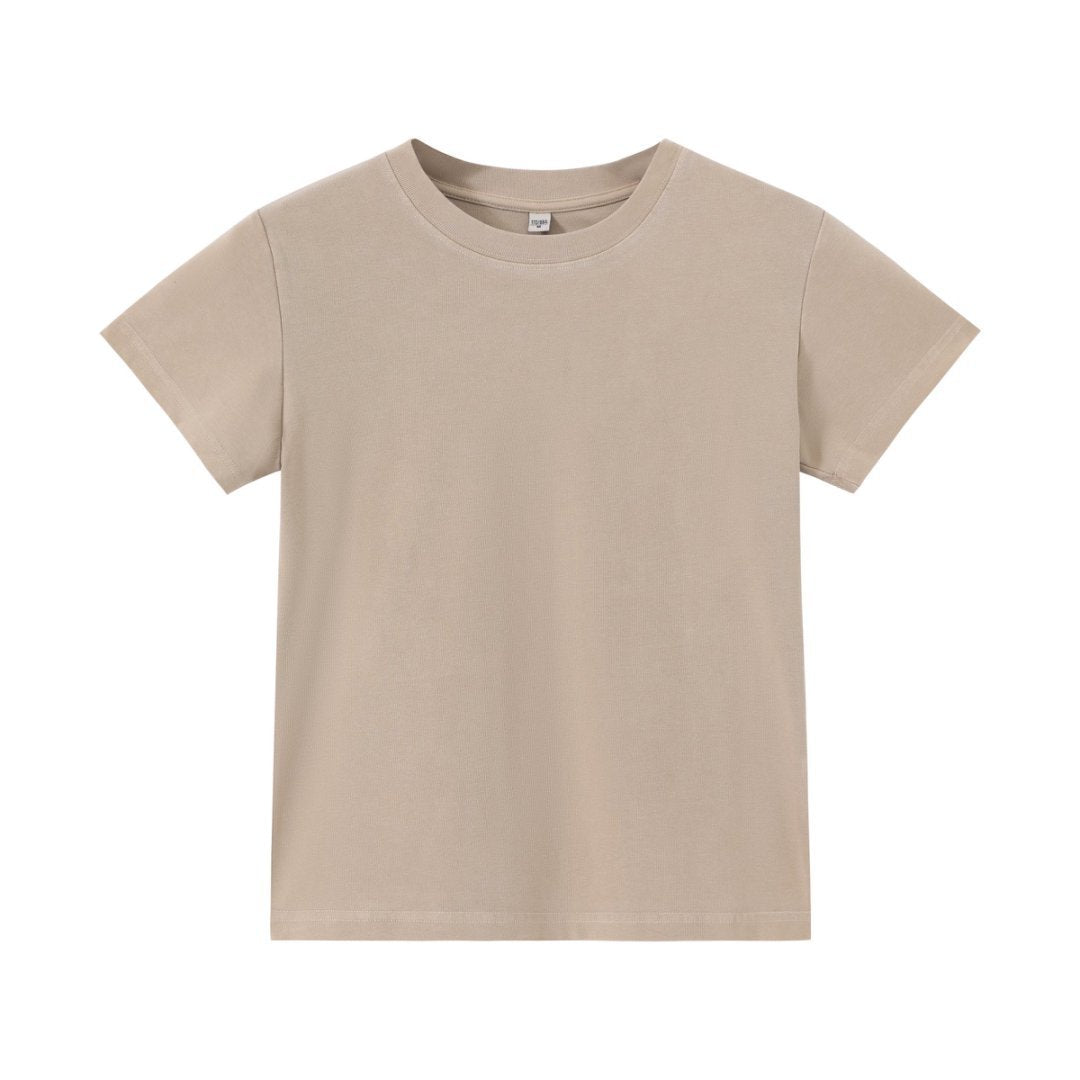 R&B | Schillerndes altes kurzes T-Shirt mit Färbung