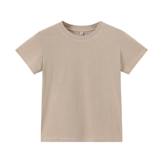 R&B | Schillerndes altes kurzes T-Shirt mit Färbung