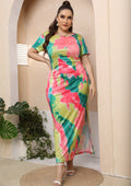Damen Maxikleid mit elegantem farbverlauf R&B