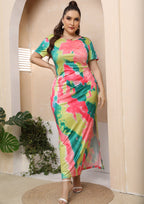 Damen Maxikleid mit elegantem farbverlauf R&B