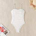 Damen Einteiler Badeanzug mit elegantem Rüschendesign R&B