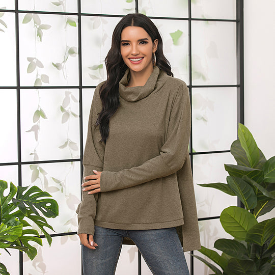 Damen lässiges Longsleeve mit Kapuze R&B