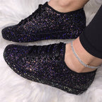 Damen Glitzernde Sneaker mit atmungsaktiver Sohle und zusätzlichem Komfort R&B