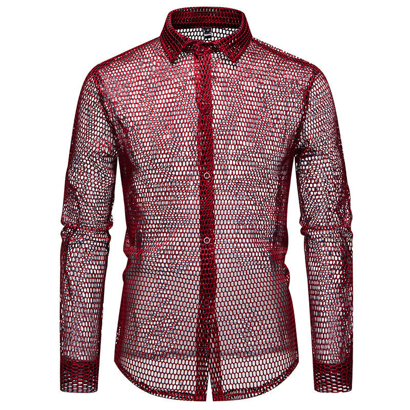 Herren Mesh-Hemd aus hochwertigem Material mit innovativem Design R&B