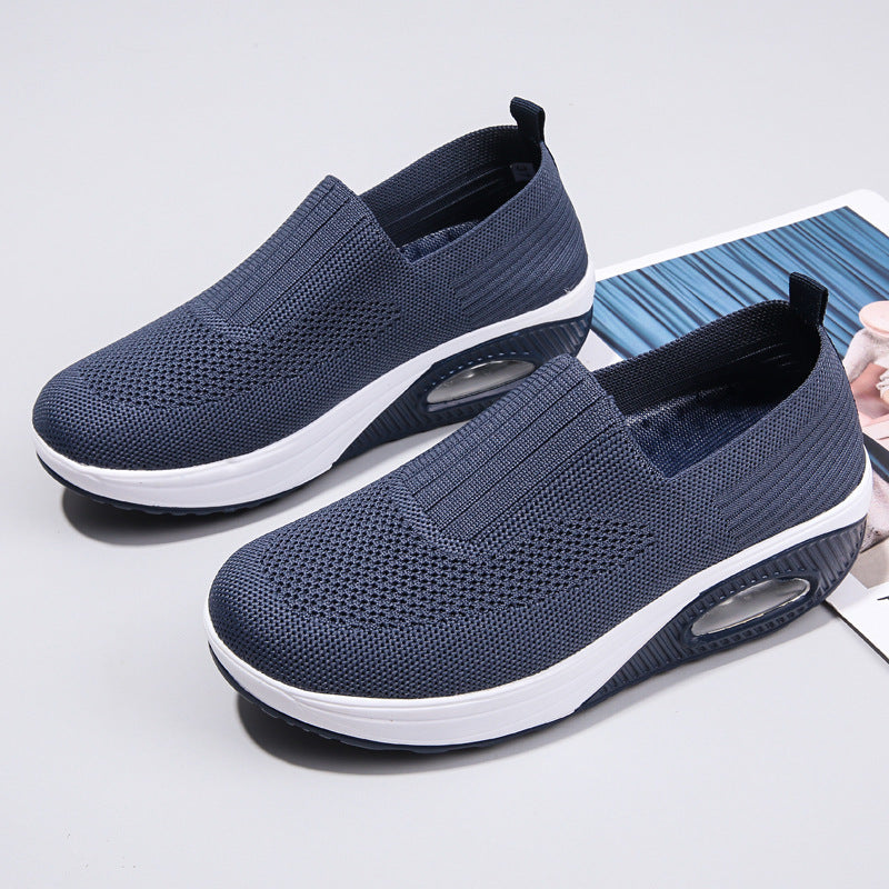 Damen Sportliche Slip-On Sneakers mit elastischem Obermaterial und dämpfender Sohle R&B