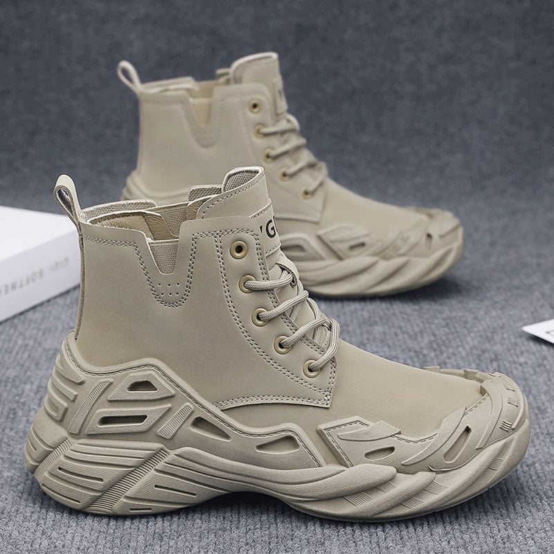 Damen Sportliche High-Top Stiefel mit futuristischem Design und rutschfester Sohle R&B