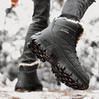 Damen warme Outdoor-Winterstiefel mit isolierender Polsterung und rutschfester Sohle R&B