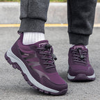 Damen Lauf- und Fitness-Sneaker mit atmungsaktiver Mesh-Oberfläche und innovativem Schnellschnürsystem R&B