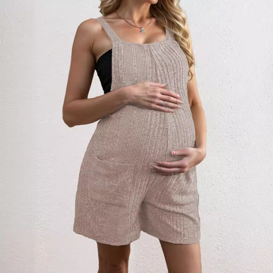 Damen lässiger Träger-Jumpsuit mit praktischem Taschendesign R&B