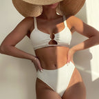 Damen Zweiteiliges Bikini-Set mit innovativem Knotendesign