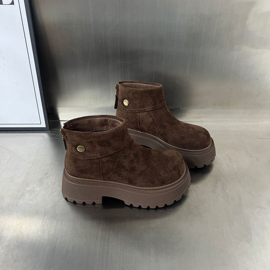 Damen Stiefeletten mit rutschfester Sohle und weichem Wildlederoberteil R&B