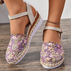 Damen Espadrilles mit elegantem Häkel-Design und komfortabler Sohle R&B