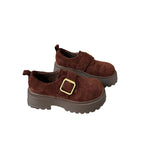 Damen Komfortable Chunky Clogs mit luxuriösem Schnallenverschluss R&B