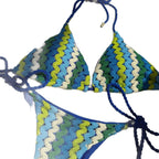 Damen Triangel-Bikini mit geflochtenen Trägern R&B