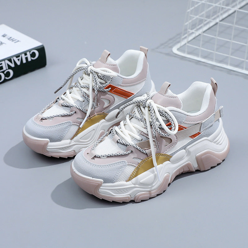 Damen sportliche Sneakers mit ergonomischer Dämpfung und atmungsaktiver Obermaterialstruktur R&B