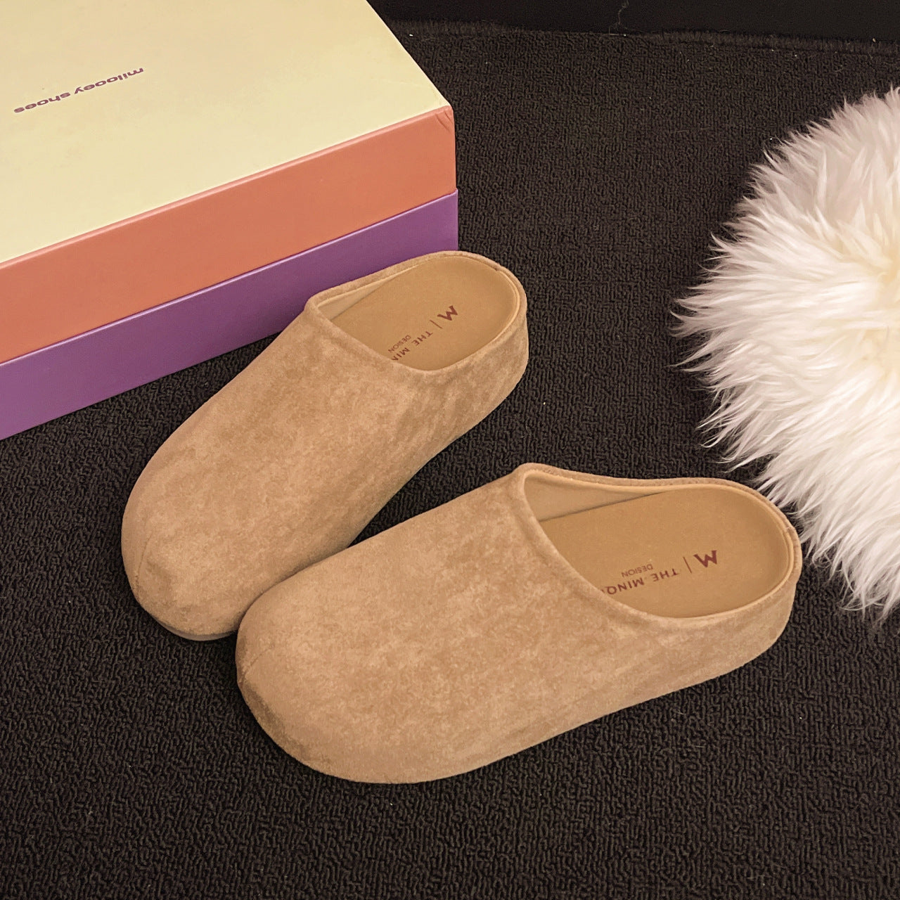 Damen Bequeme Clogs aus weichem Wildleder mit ergonomischem Fußbett R&B