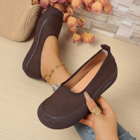 Damen bequeme Slip-On Schuhe mit rutschfester Sohle R&B
