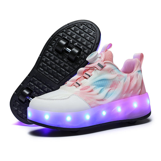 Damen LED Leuchtschuhe mit Rollerskate-Funktion R&B