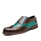 Damen Elegante Brogue-Schuhe aus hochwertigem Leder mit einzigartigen Farbdetails R&B