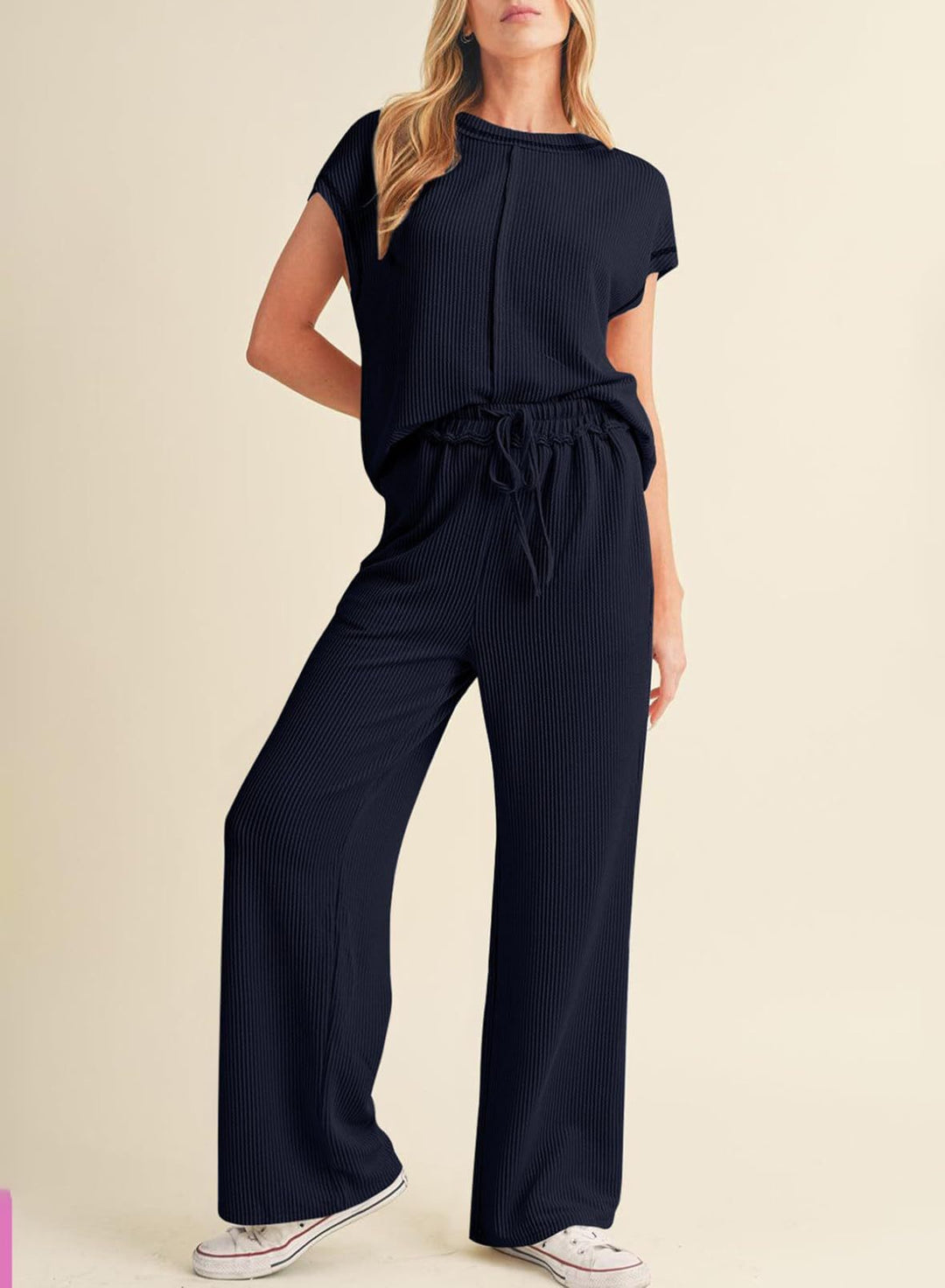Damen gemütliches Lounge-Set mit hoher Taille R&B