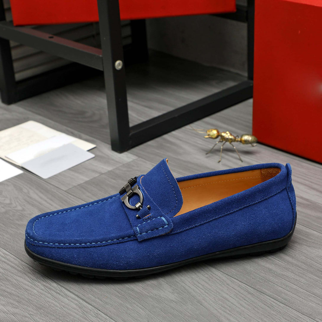 Damen Mokassin mit modischem Zierdetail aus hochwertigem Wildleder R&B