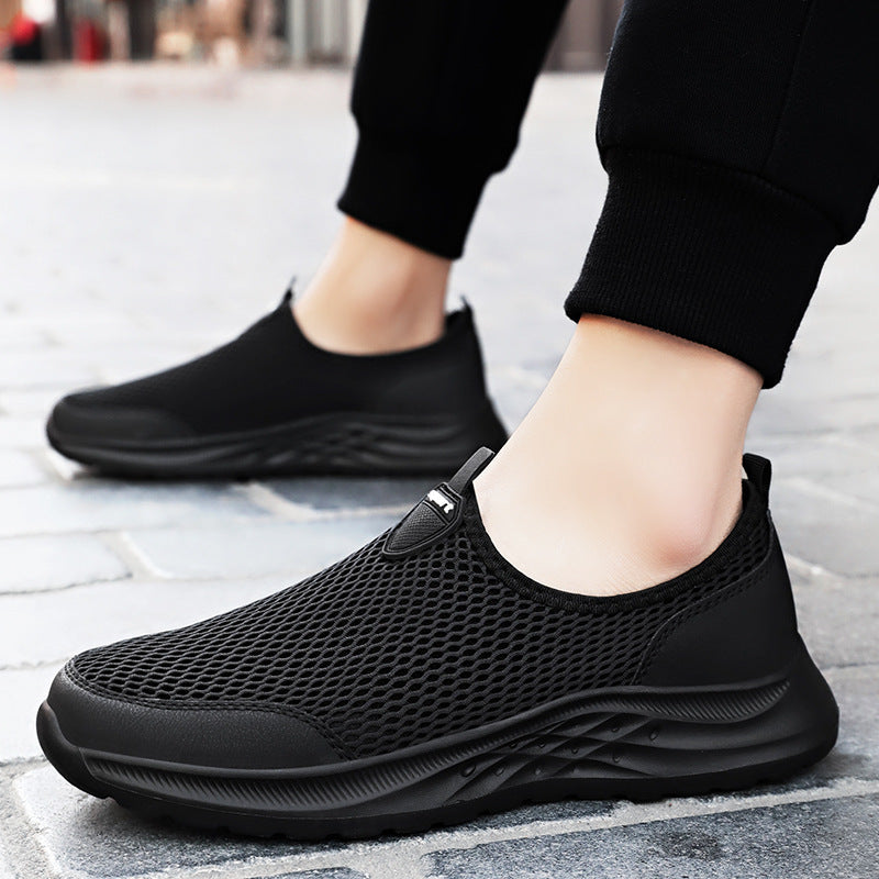 Damen Atmungsaktive Slip-On Sportschuhe mit elastischer Struktur
