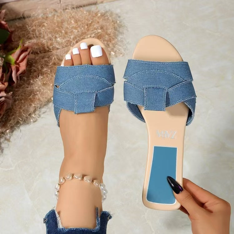 Damen Modische Riemchen-Sandalen mit elegantem Schleifen-Design und komfortabler Fußbettung R&B