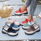 Damen Sneakers mit robustem Profil und dekorativen Schnürsenkeln R&B