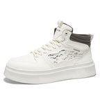 Damen modische High-Top Sneakers mit dämpfendem Sohlenprofil und robuster Verarbeitung