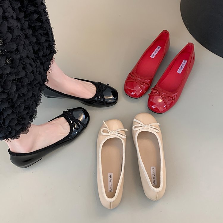 Damen Ballerinas mit dekorativer Schleifenapplikation und komfortablem Fußbett R&B