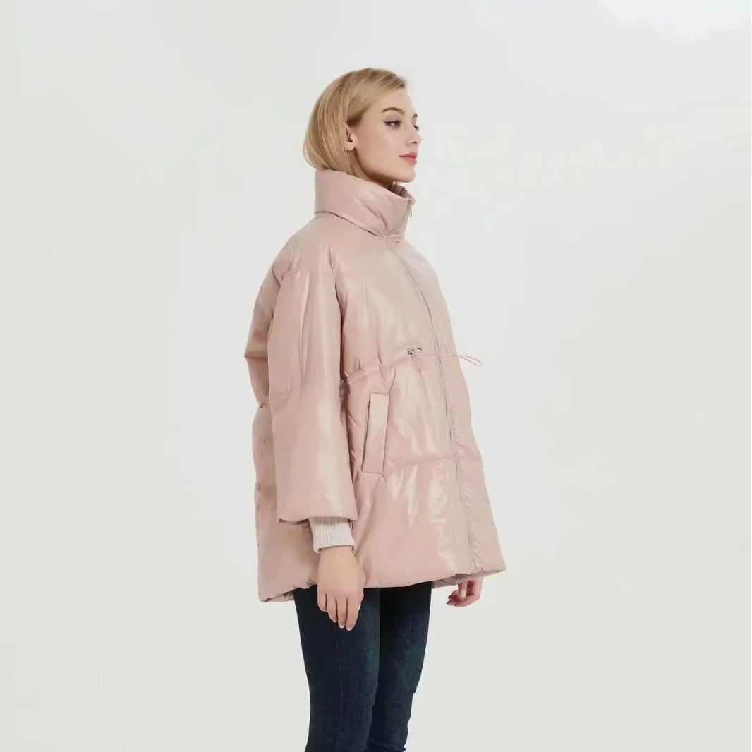 Damen gesteppte Übergangsjacke mit hohem Kragen und praktischen Seitentaschen R&B