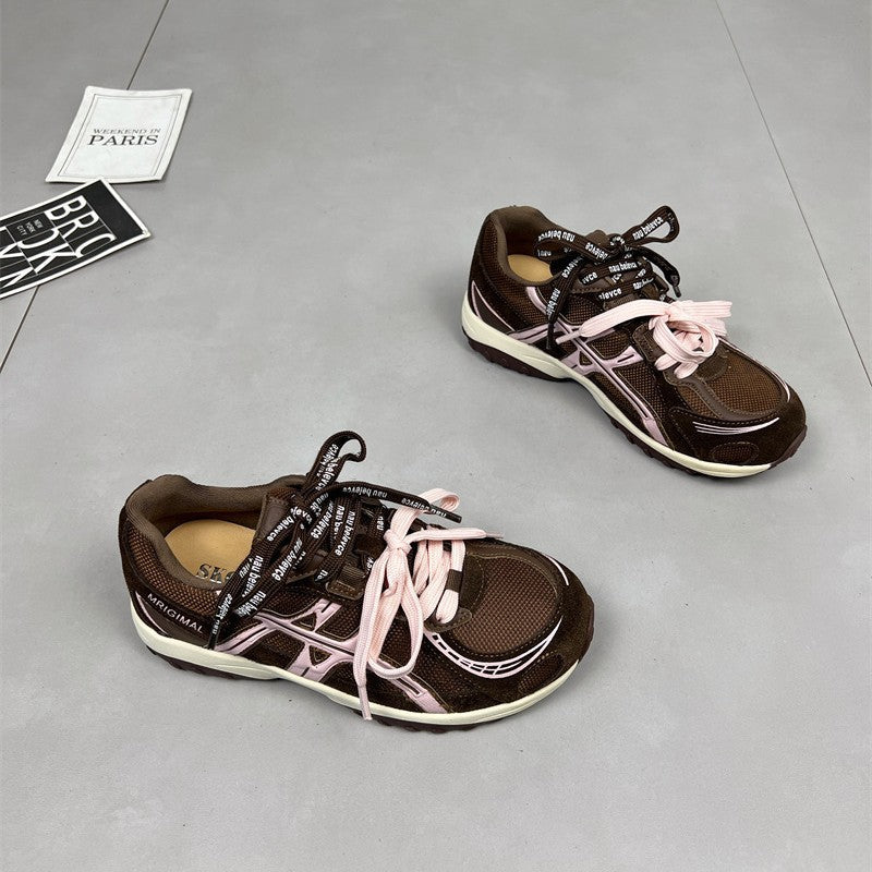 Damen sportliche Lauf-Sneaker mit dämpfender Sohlenkonstruktion und atmungsaktiver Mesh-Oberfläche R&B