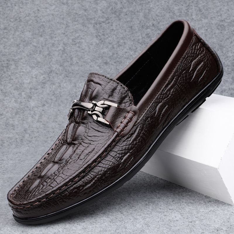 Herren Elegante Mokassins aus hochwertigem Leder mit modischem Detail R&B