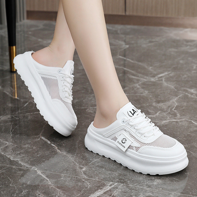 Damen sportliche Slip-On Sneakers mit atmungsaktiver Mesh-Oberfläche R&B