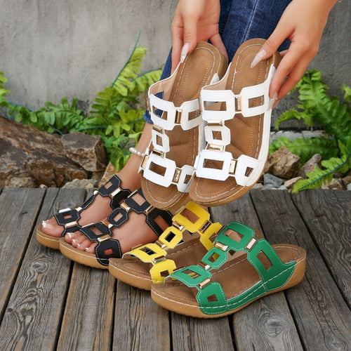 Damen Komfortable und stilvolle Riemchen-Sandalen R&B