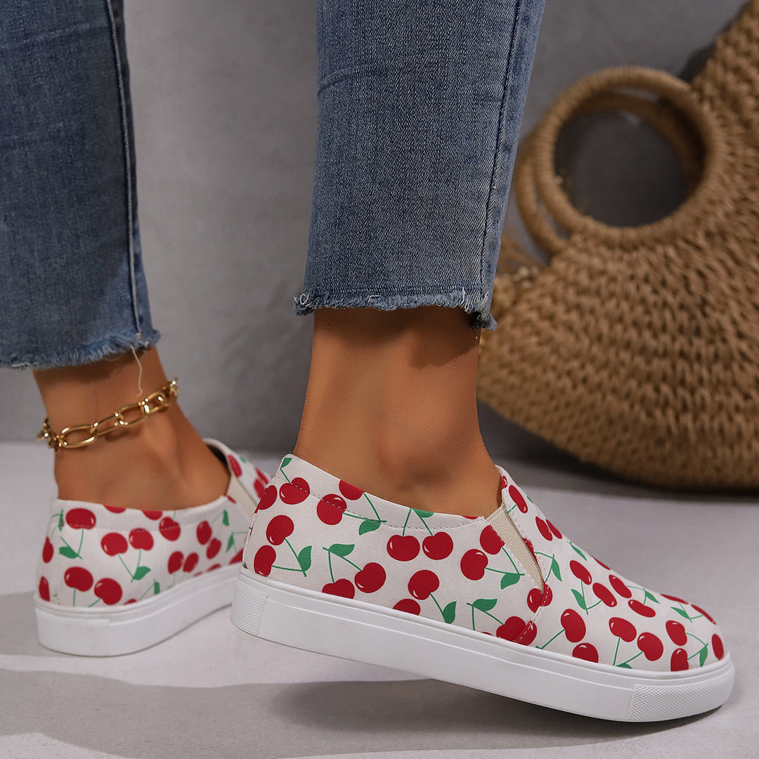 Damen Slip-On Sneakers mit fruchtigem Design R&B