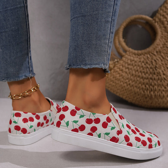 Damen Slip-On Sneakers mit fruchtigem Design R&B