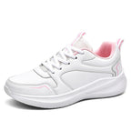 Damen Sportliche Schnür-Sneaker mit dämpfender Sohle und atmungsaktiver Konstruktion