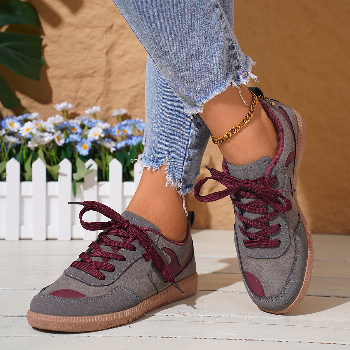 Damen sportliche Sneakers mit individuellem Design und ausgeklügeltem Dämpfungssystem R&B