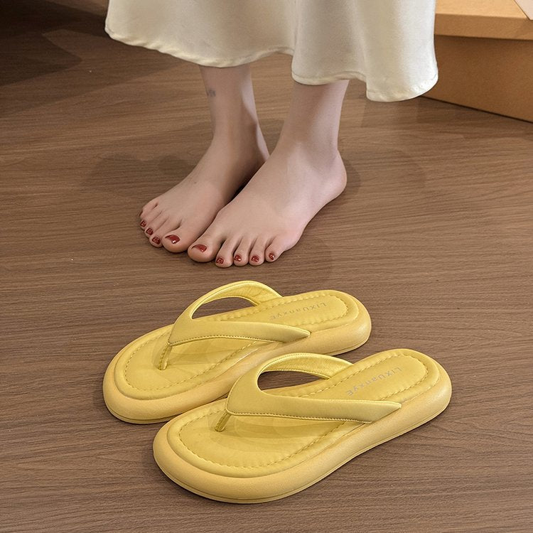 Damen komfortable Zehentrenner-Sandalen mit ergonomischer Innensohle und flexiblem Riemendesign R&B