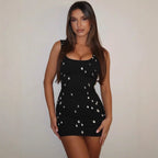Damen Figurnahes Cocktailkleid mit schimmernden Akzenten R&B