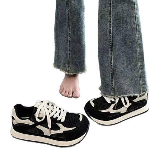Damen Sportive Lifestyle Sneakers mit atmungsaktiver Mesh-Oberfläche und dämpfender Sohle R&B