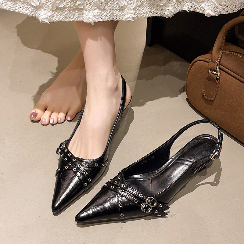Damen Sling-Pumps mit modischem Riemendesign R&B