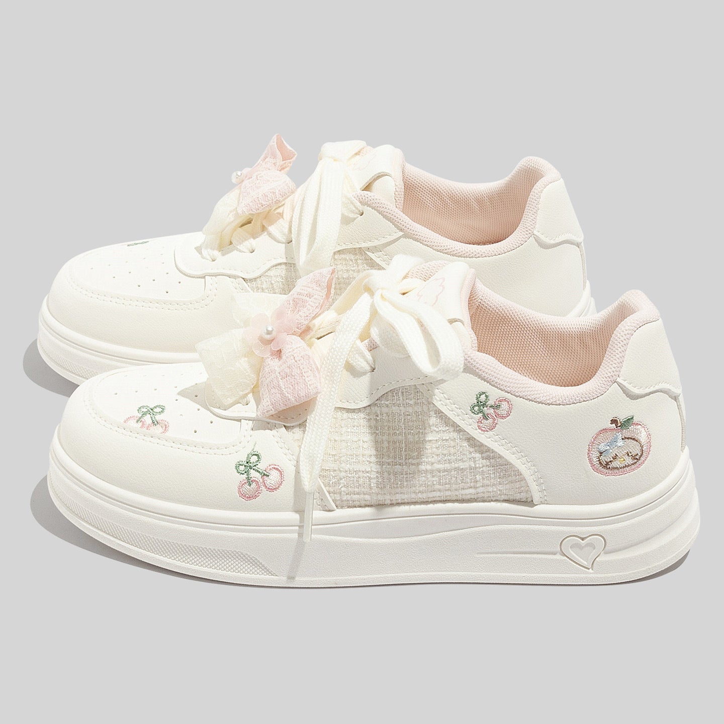 Damen Sneakers mit verspieltem Obstmotiv und atmungsaktiver Oberfläche