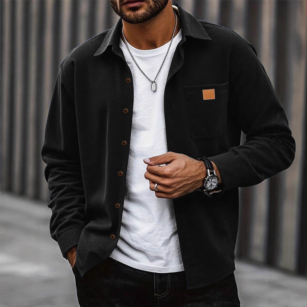 Herren Cordhemd mit modischem Replay-Stil R&B