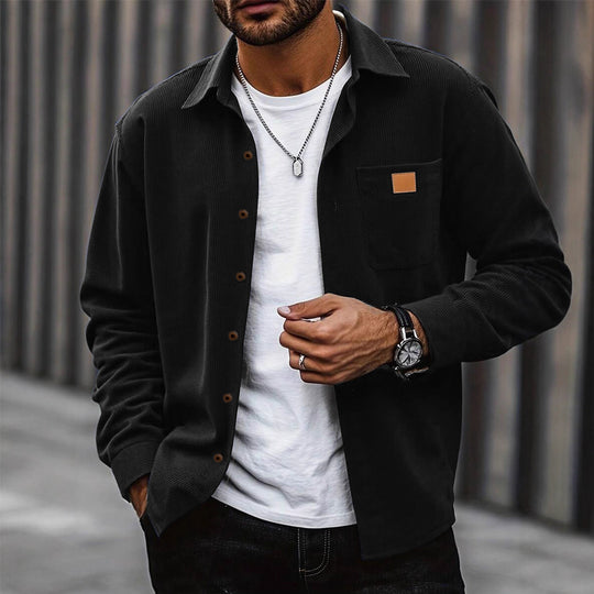 Herren Cordhemd mit modischem Replay-Stil R&B
