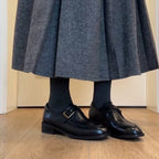 Damen elegante Mokassins mit Schnallenverzierung