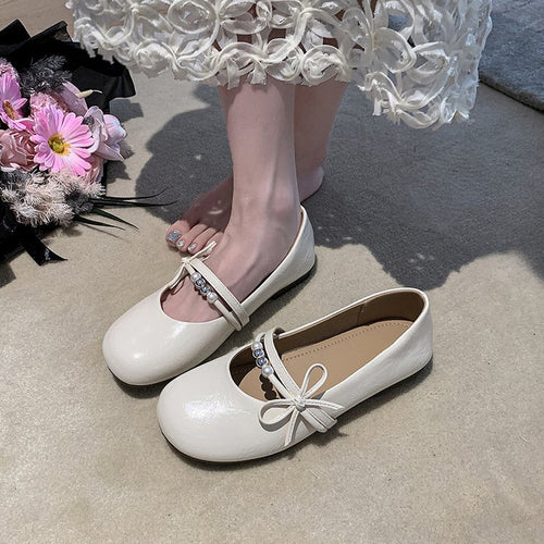 Damen Ballerinas mit Schmuckdetail und elegantem Riemen R&B